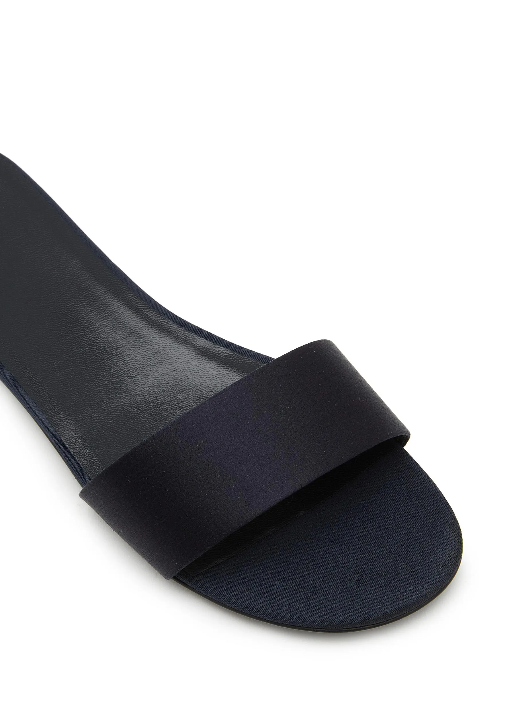 -----------THE ROW ---- ------------ ----Satin Flat Slides --