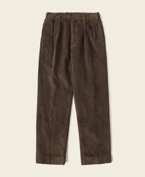 12.5 oz 8 Wale Corduroy Trousers - Brown