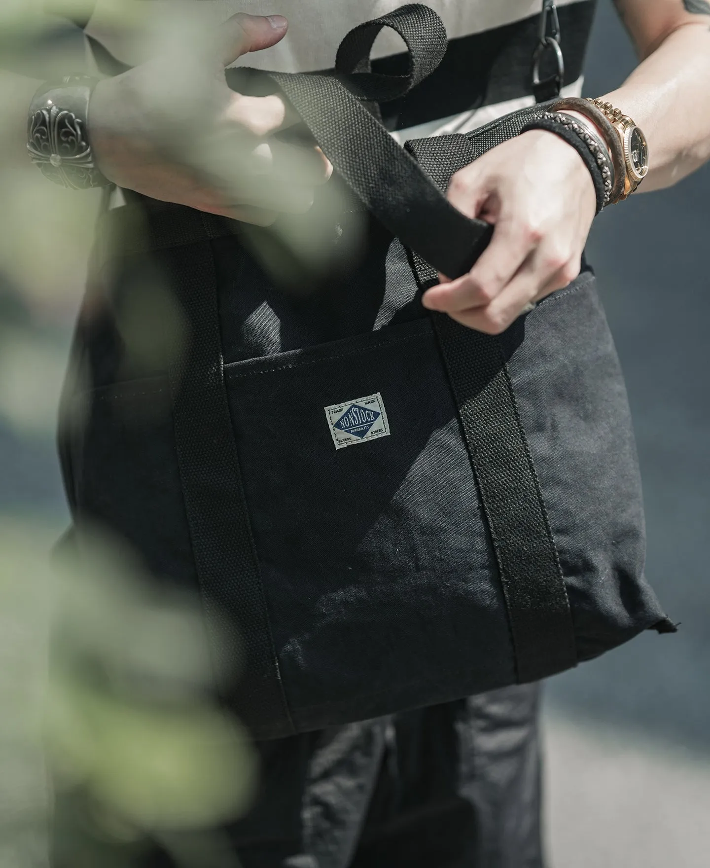 18 oz Canvas Tote Bag - Black