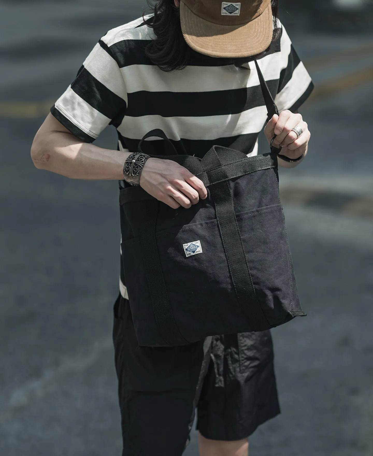 18 oz Canvas Tote Bag - Black