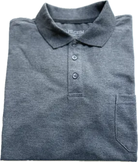 3 button Polo - Char Marle