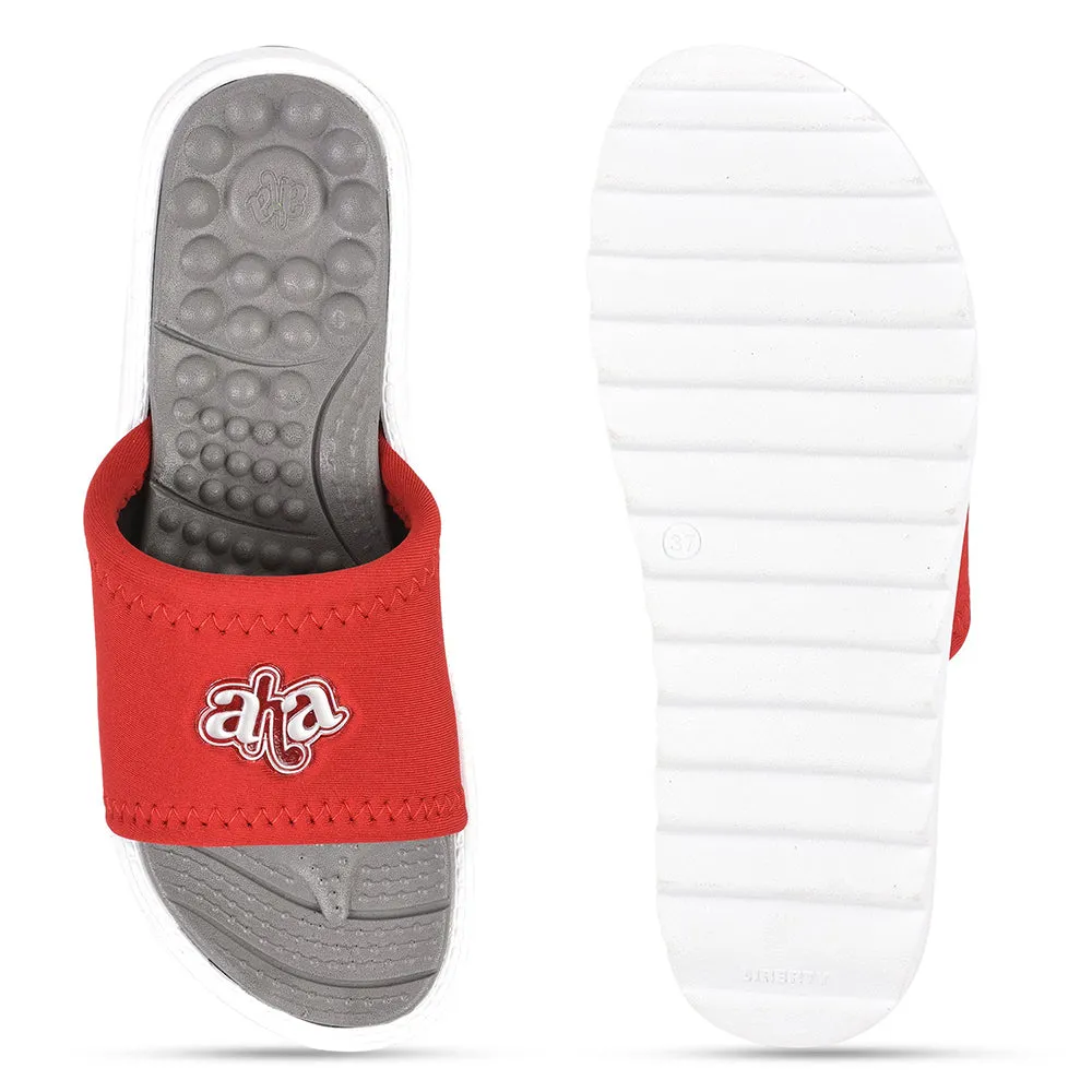 A-HA By Liberty Red Slides For Women WAGAS-10