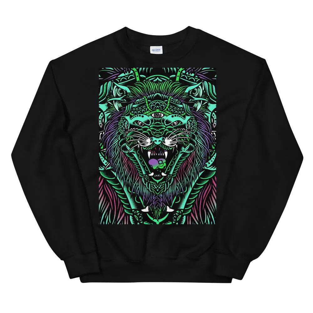 ACID TIGER GRAPHIC SWEATSHIRT