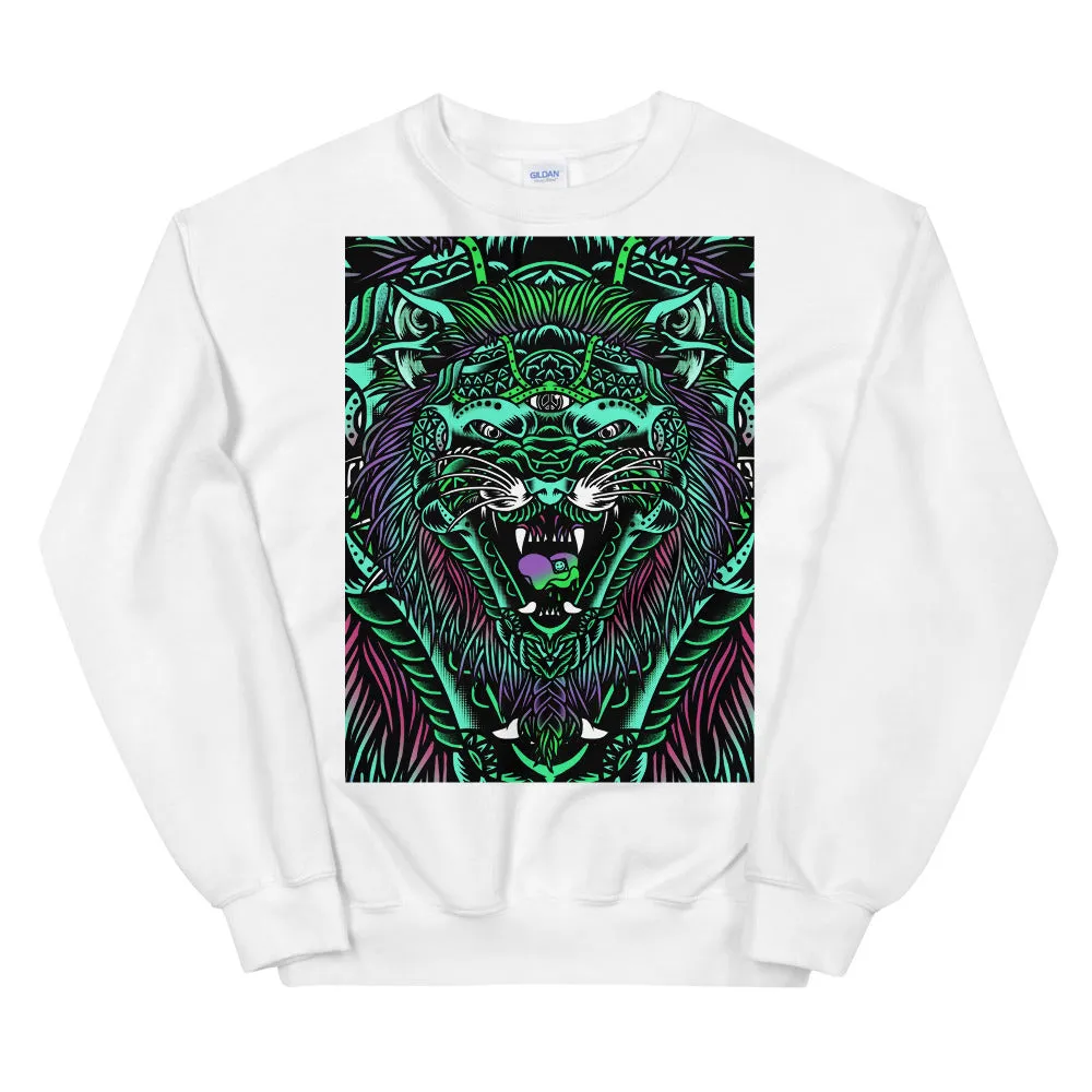 ACID TIGER GRAPHIC SWEATSHIRT