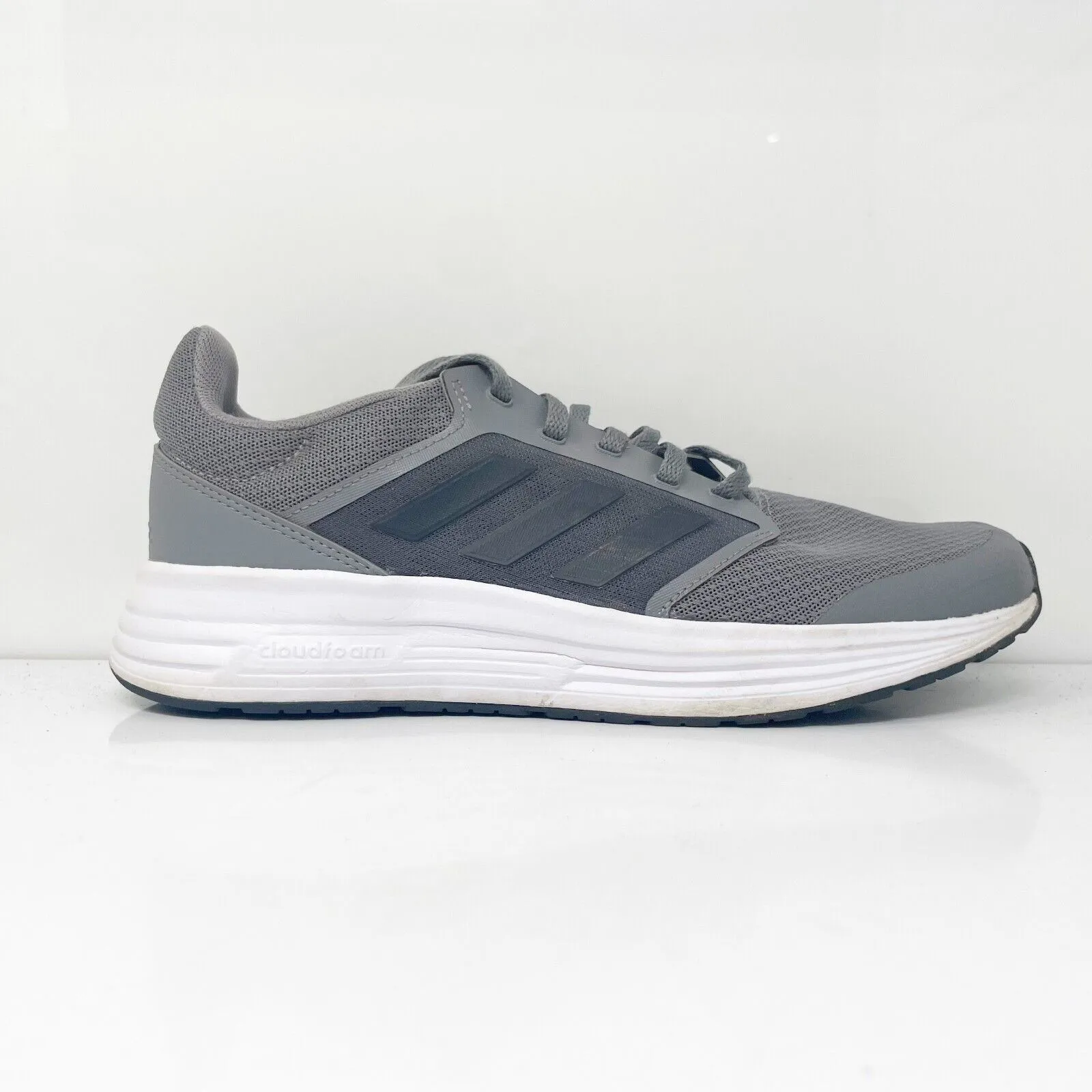 Adidas Mens Galaxy 5 GW0764 Gray Running Shoes Sneakers Size 8