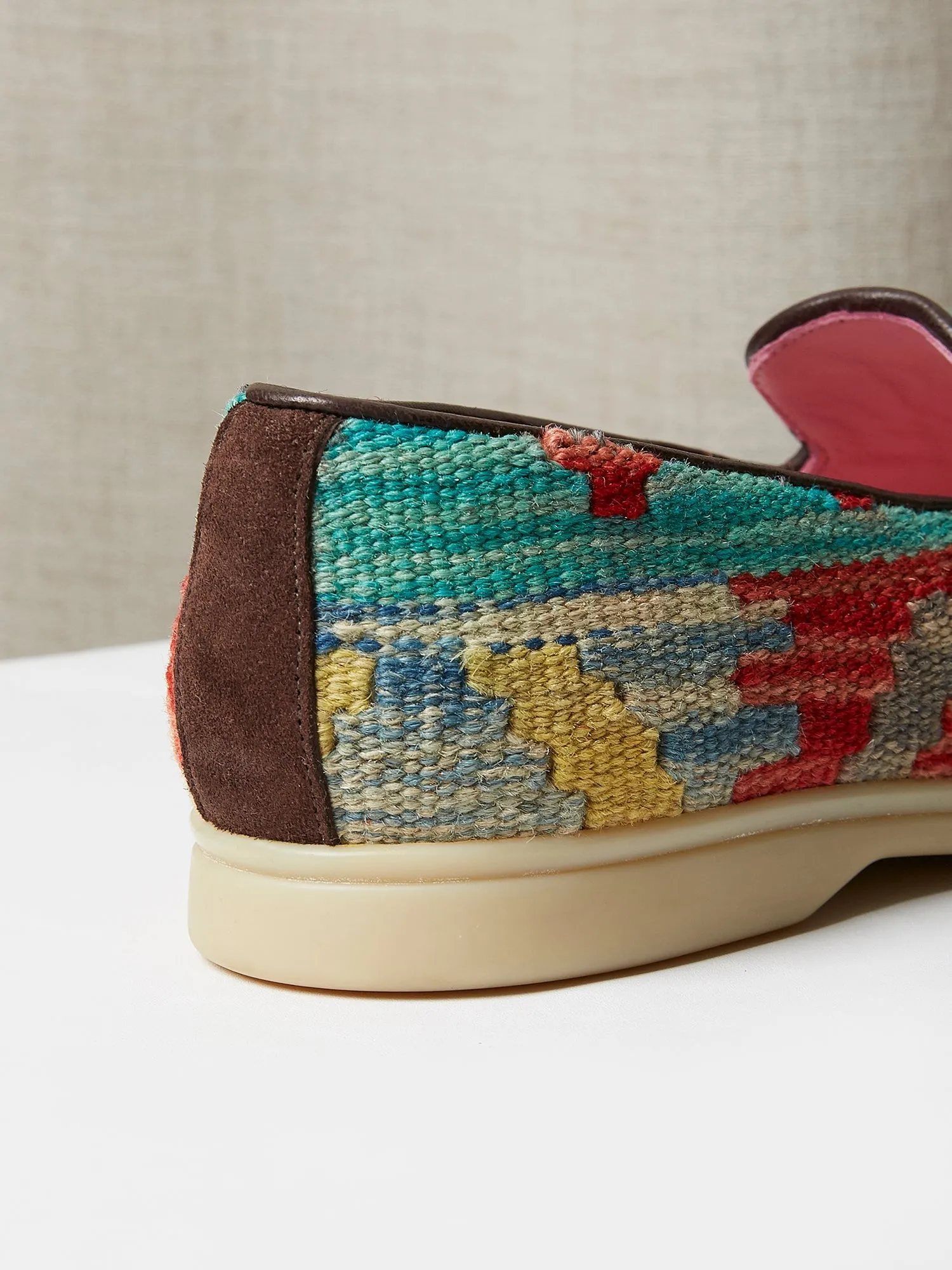 Albert Slippers in Antique Kilim