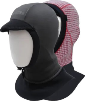 Alder Plasma 2mm Wetsuit Hood - Black