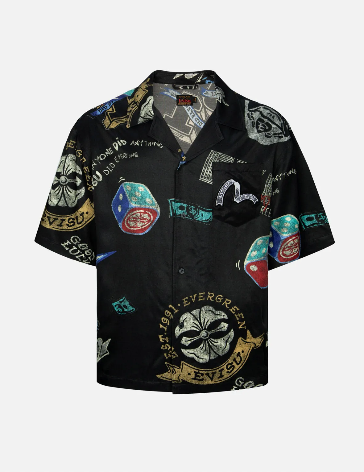 Allover Gaming Print Boxy Short-Sleeved Shirt