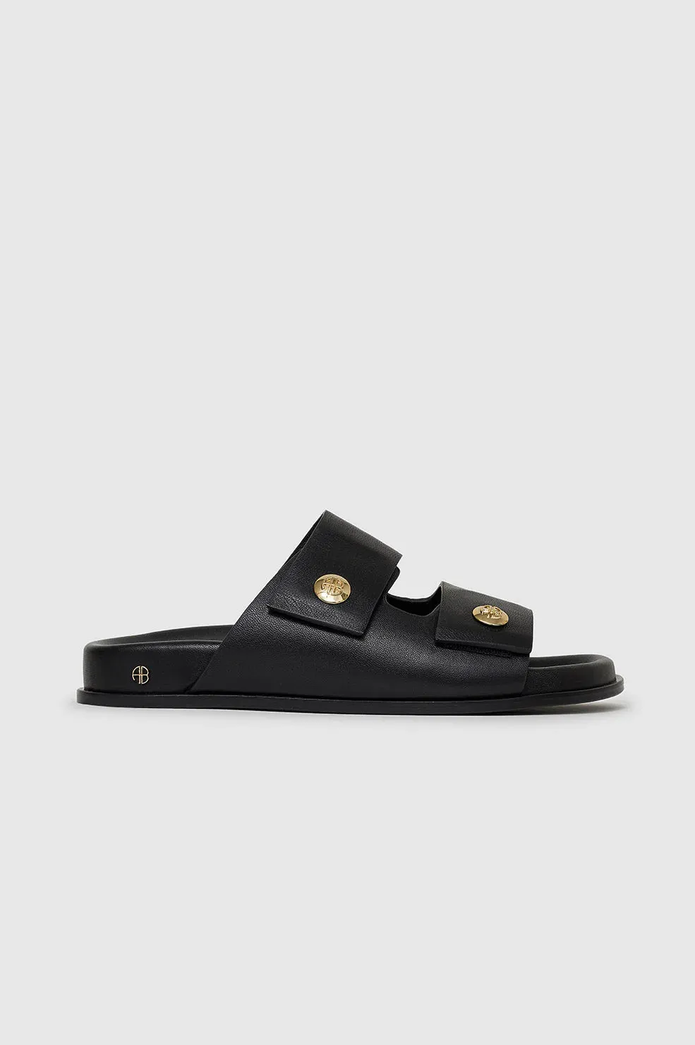 Anine Bing Ella Slides - Black