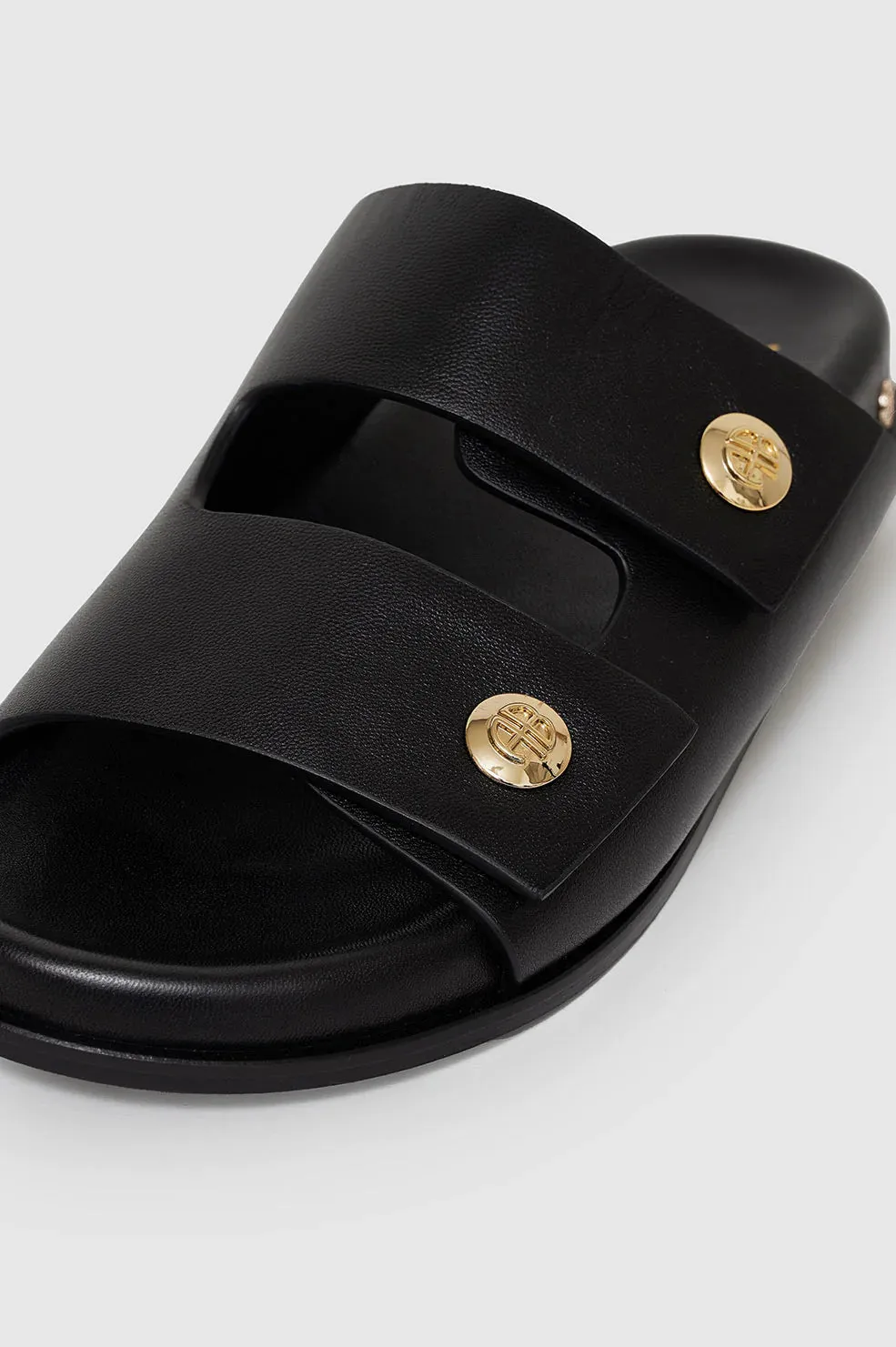 Anine Bing Ella Slides - Black