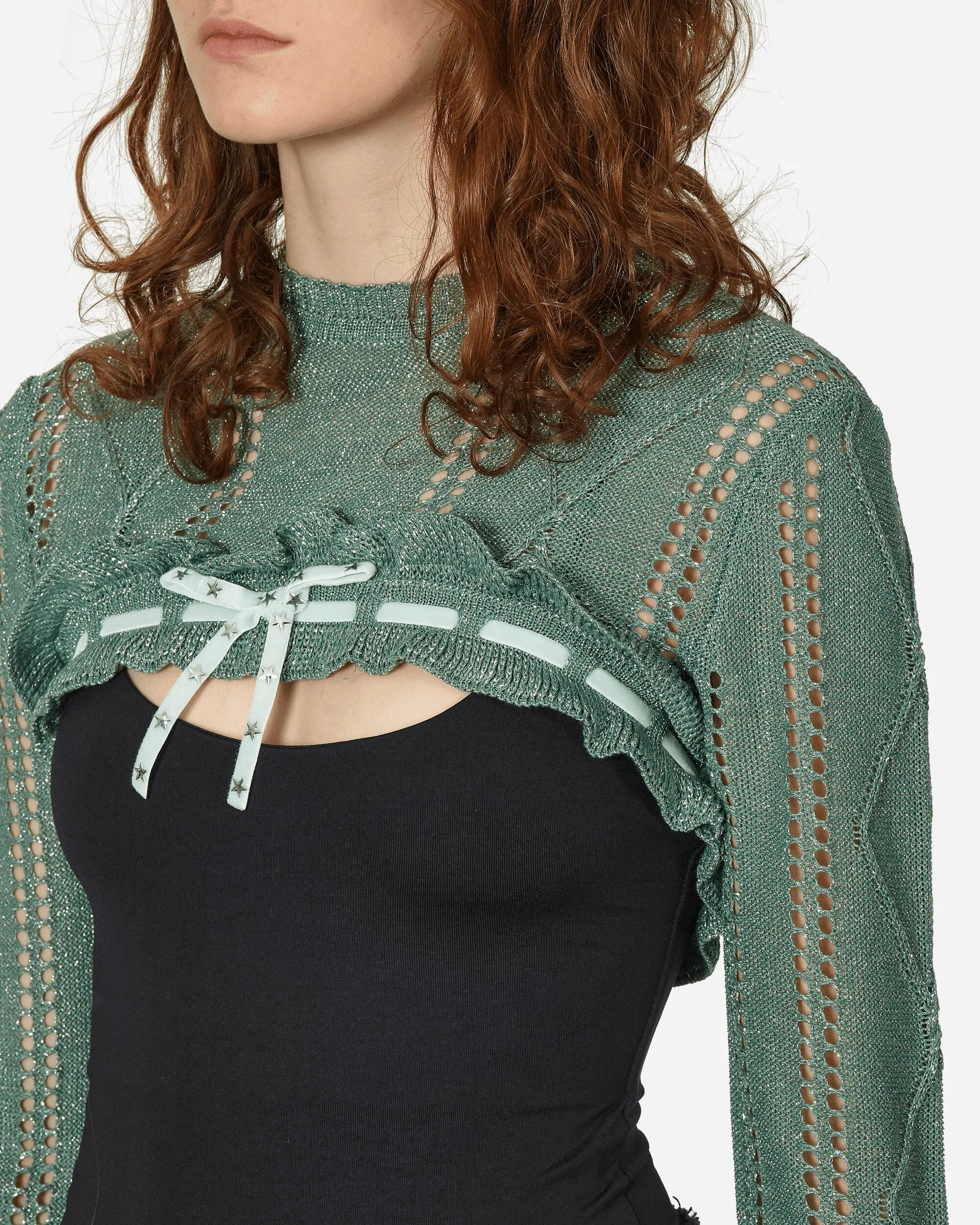 Annalisa Bolero Knit Green