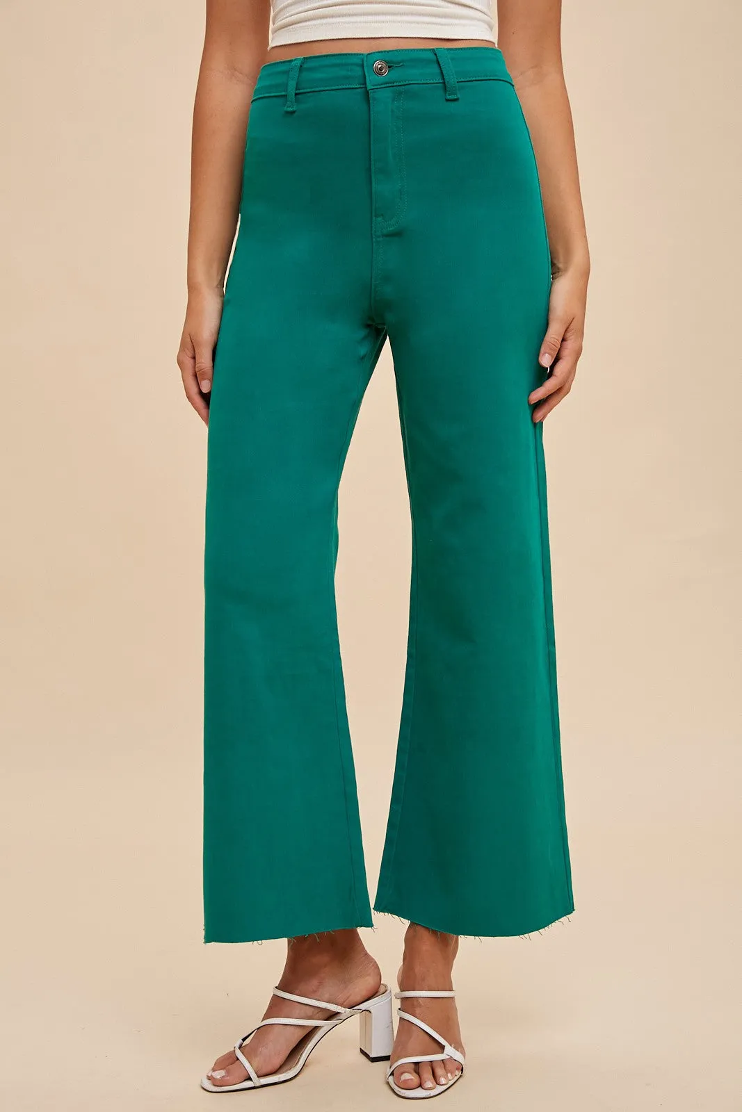 Annie High Rise Wide Leg Jeans in 10 Color Options