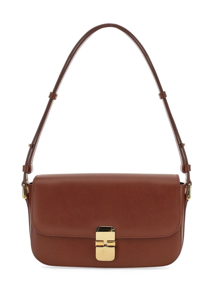 A.P.C. Leather Grace Baguette Bag