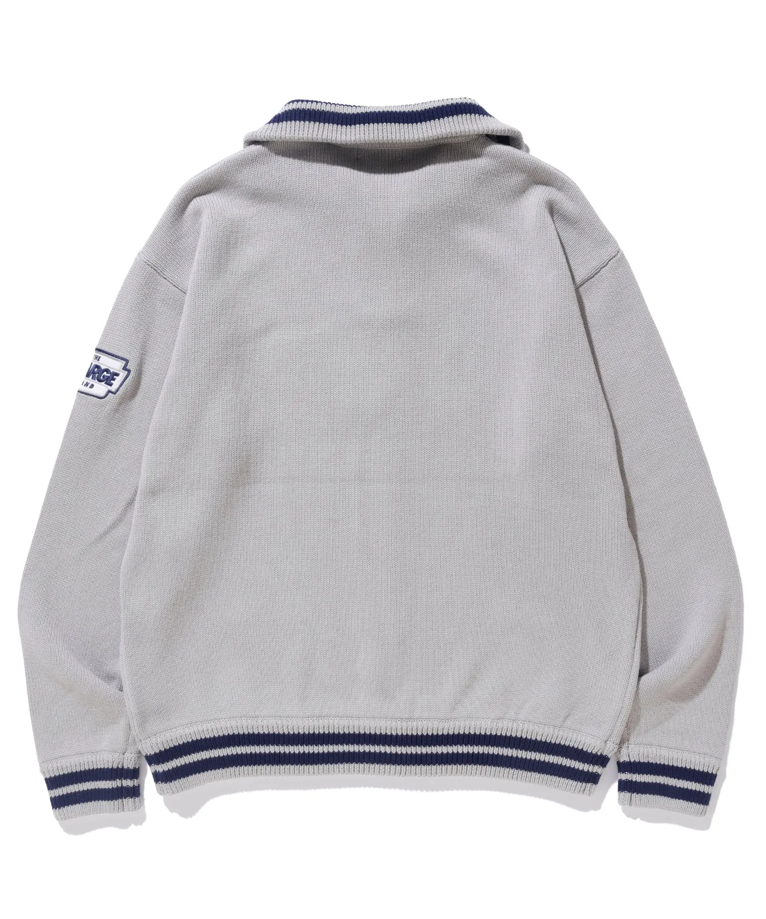 ARCH LOGO HALF ZIP PULLOVER KNIT