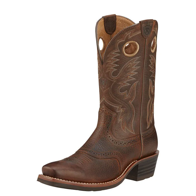 Ariat Men's Brown Oiled Rowdy Square Toe Boot