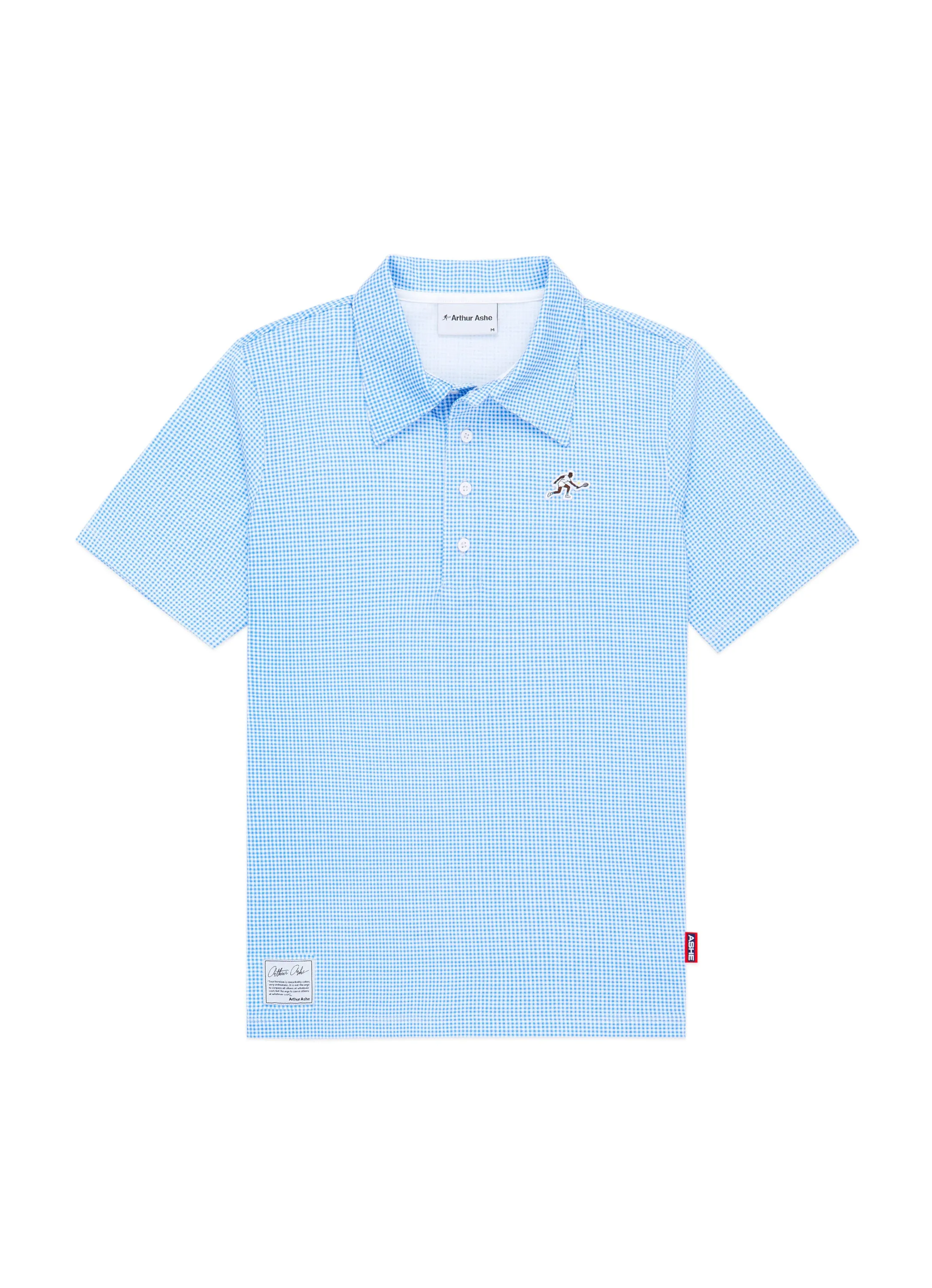 Arthur Ashe Gingham Icon Polo