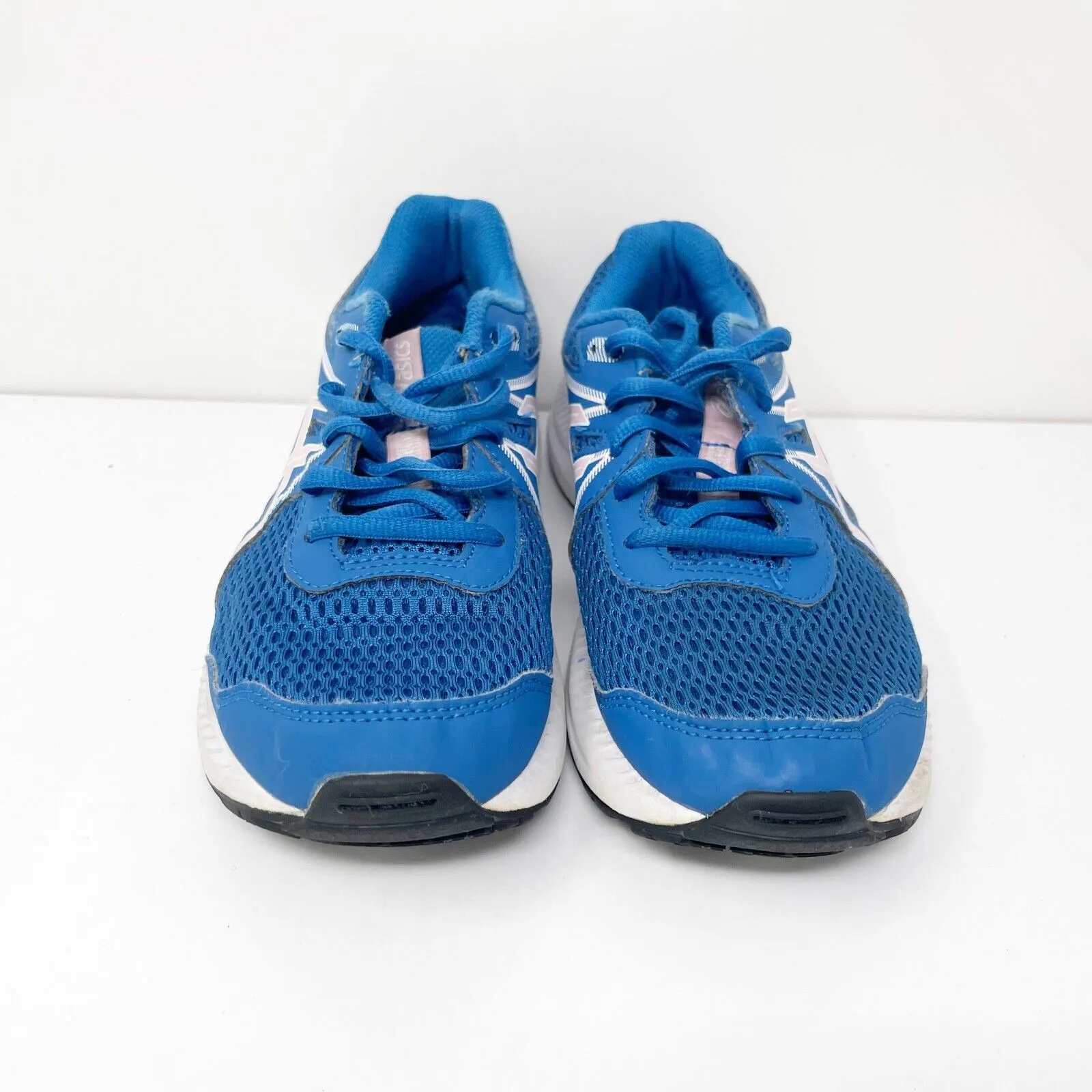 Asics Boys Contend 7 1014A192 Blue Running Shoes Sneakers Size 5