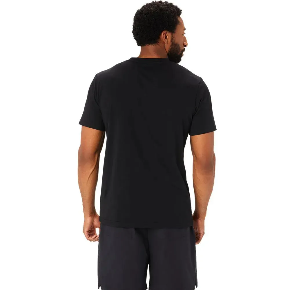 Men's Performance Black Knit Short Sleeve Top