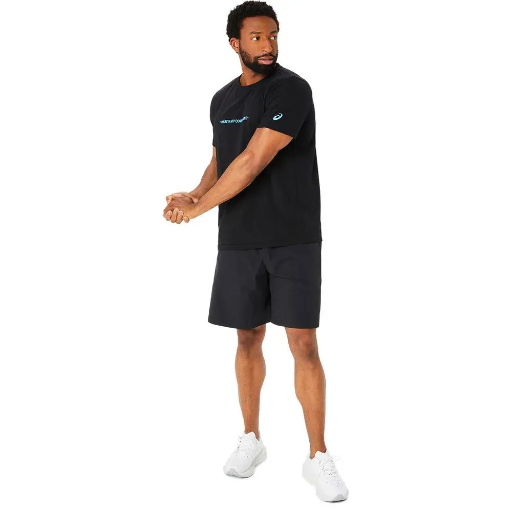 Men's Performance Black Knit Short Sleeve Top