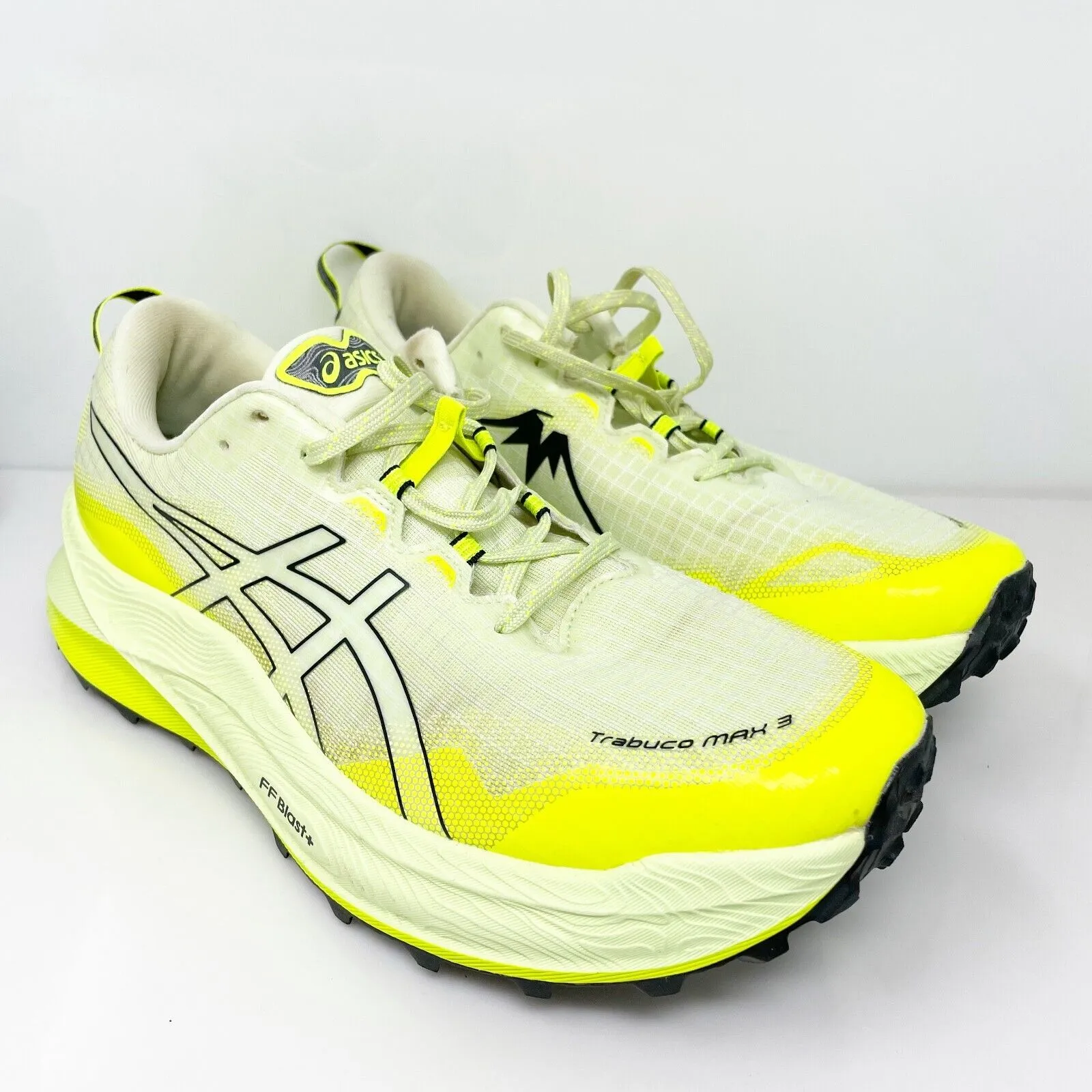 Asics Mens Trabuco Max 3 1011B800 Yellow Running Shoes Sneakers Size 10