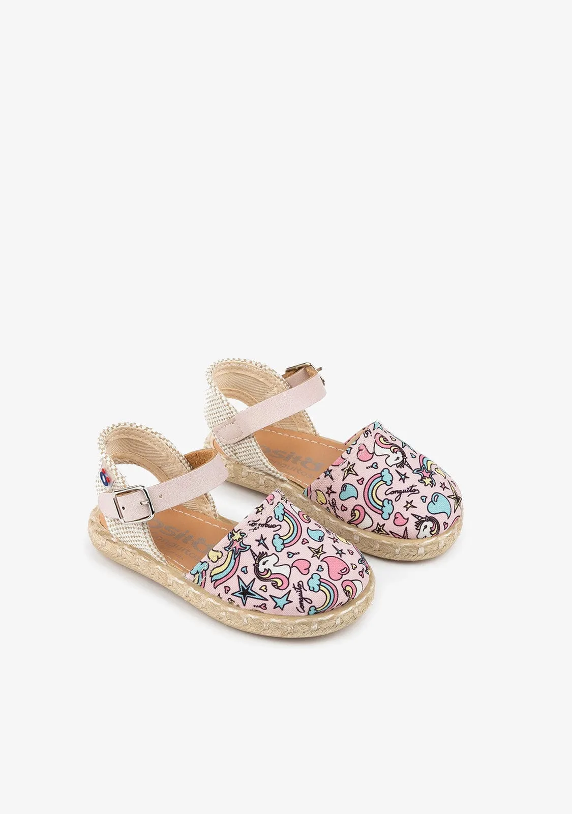 Baby's Unicorn Print Espadrilles