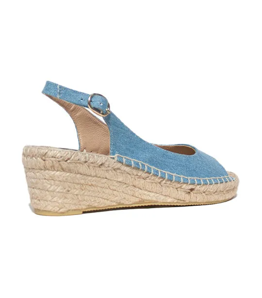 Denim Espadrille Flats