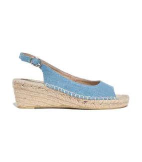 Denim Espadrille Flats