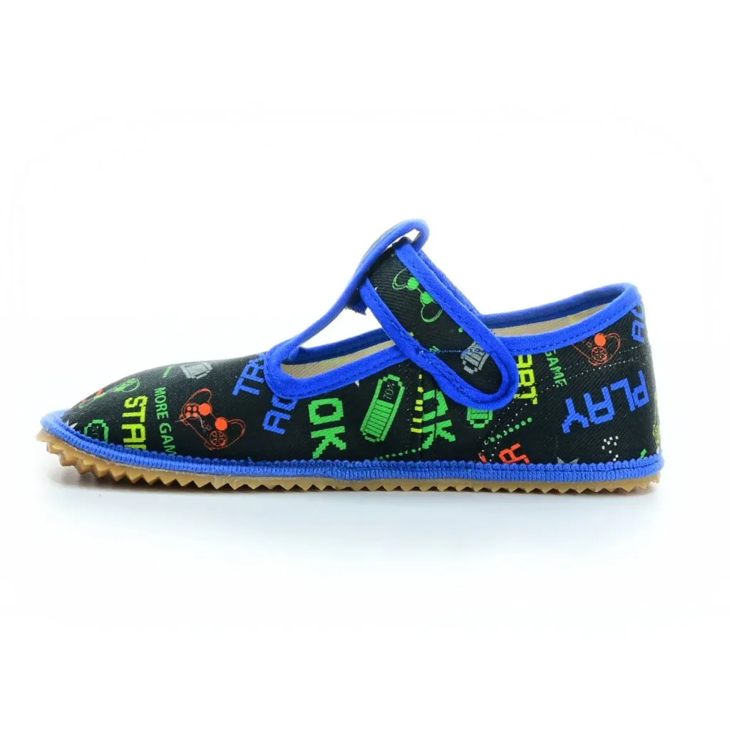 Beda Play BF-060010/W lightweight slip-on shoes for barefoot walking.