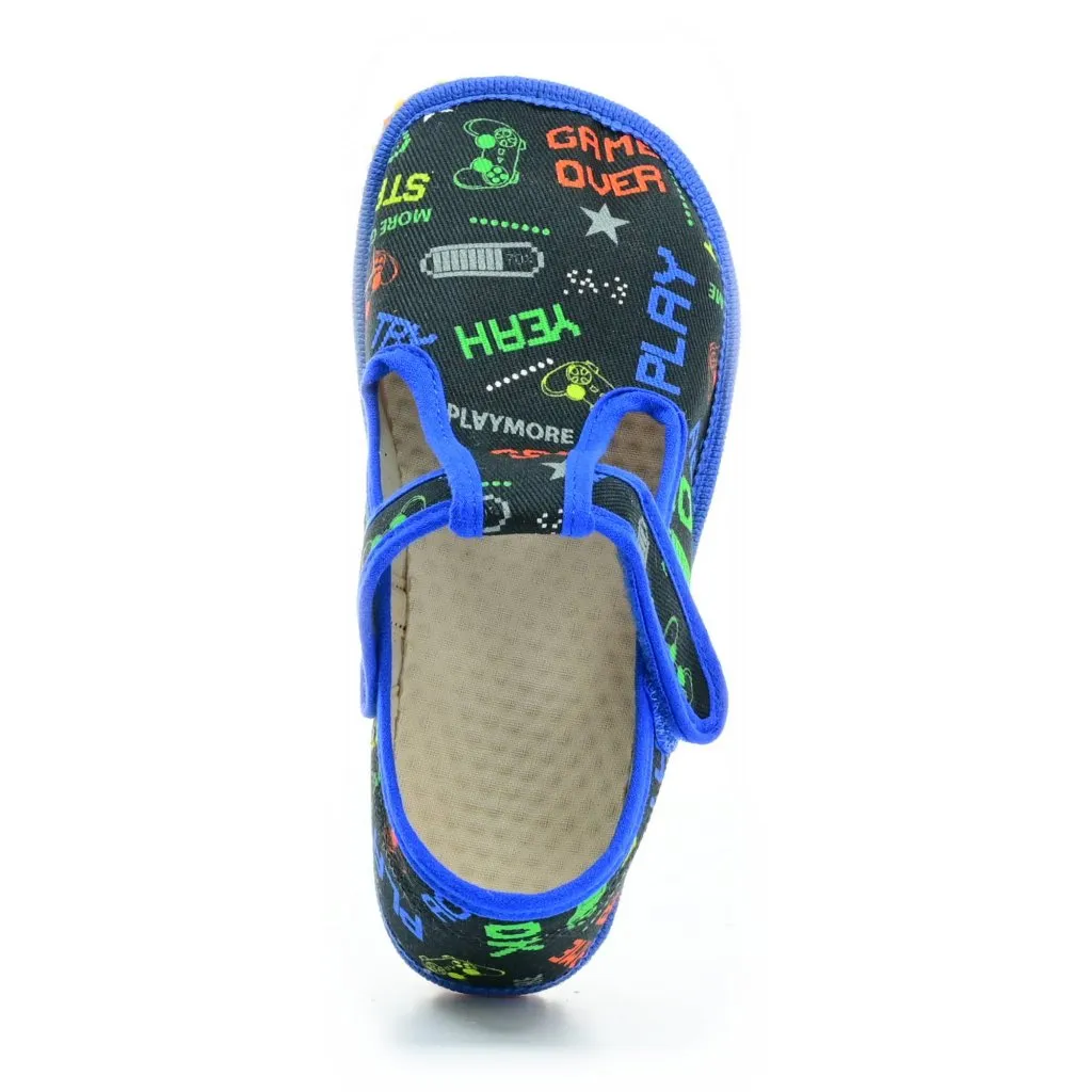 Beda Play BF-060010/W lightweight slip-on shoes for barefoot walking.