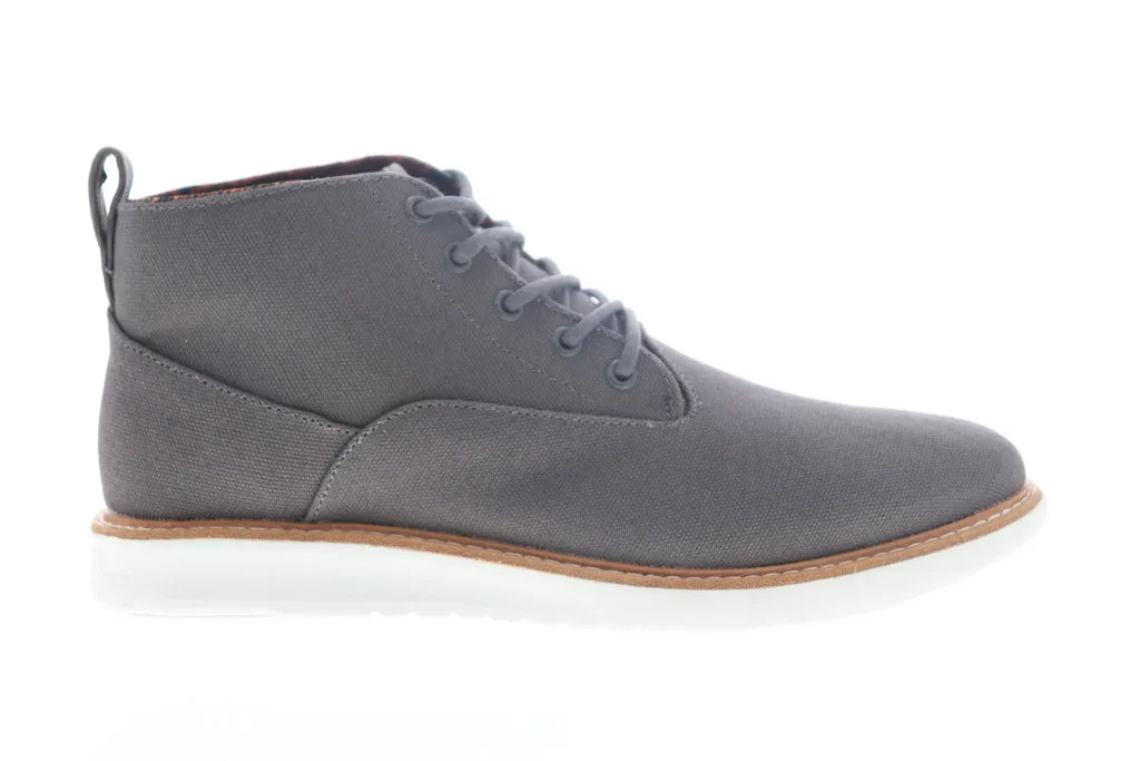 Ben Sherman Men's Grey Canvas Chukka Boots with Lace-up Closure - Style BNMS19111 Omega Casual Chukkas.