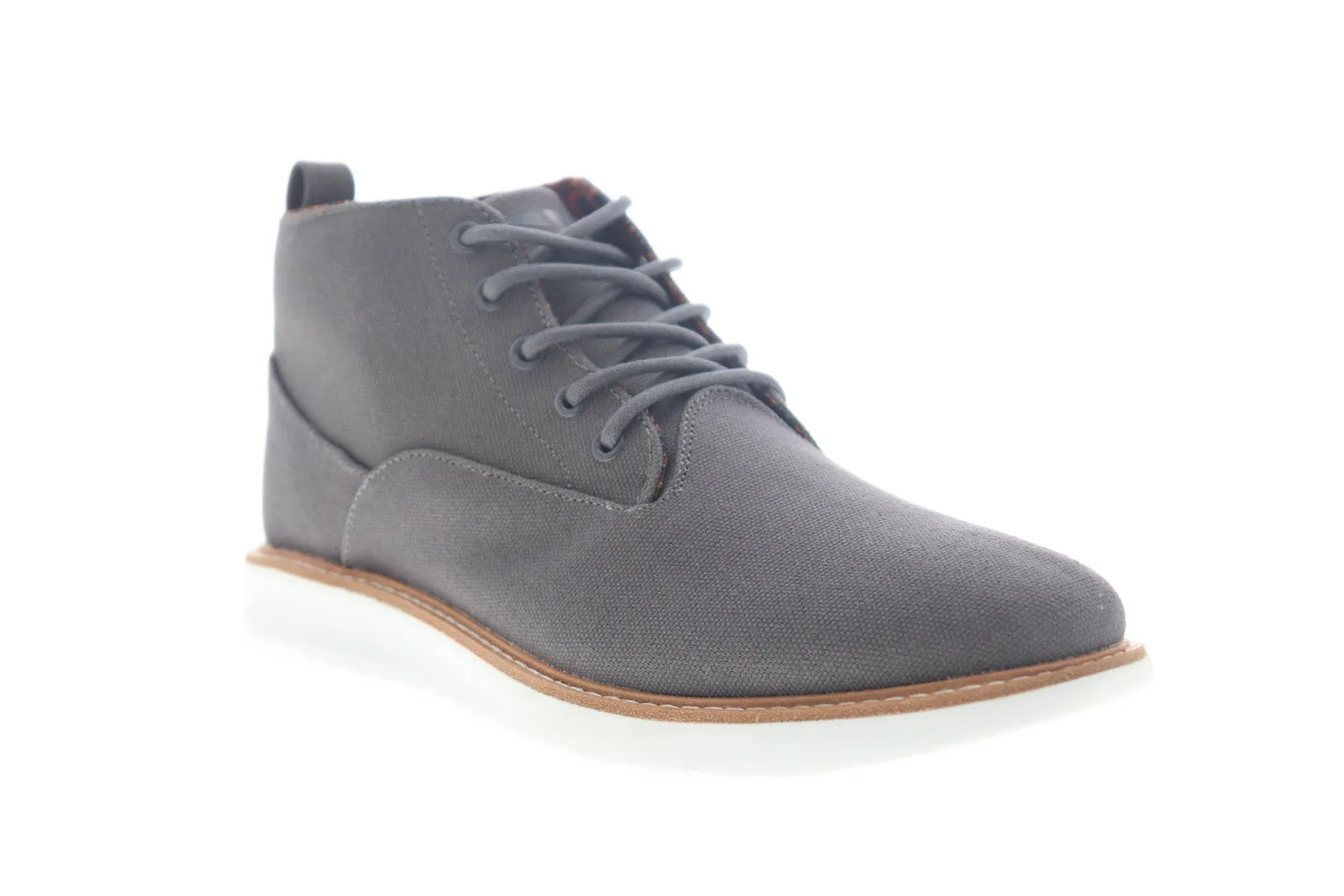 Ben Sherman Men's Grey Canvas Chukka Boots with Lace-up Closure - Style BNMS19111 Omega Casual Chukkas.