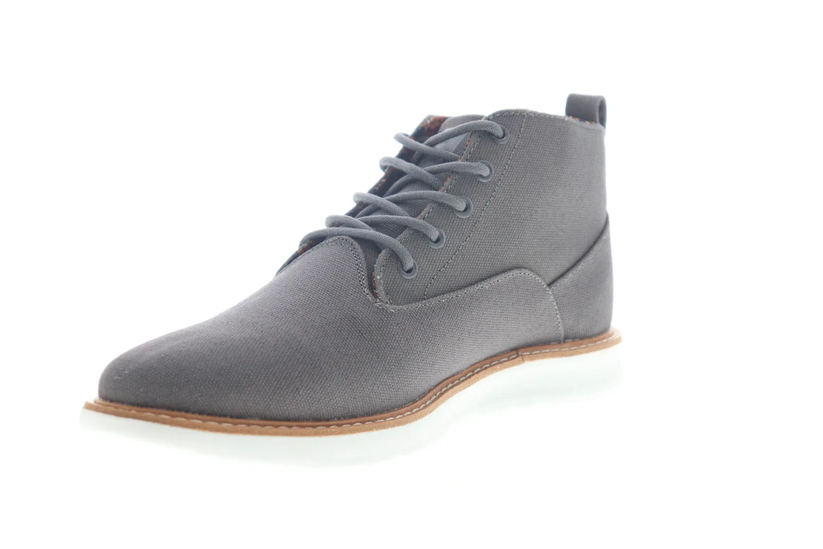 Ben Sherman Men's Grey Canvas Chukka Boots with Lace-up Closure - Style BNMS19111 Omega Casual Chukkas.