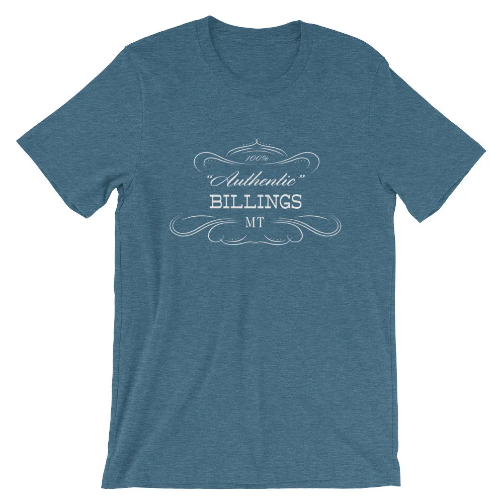 Billings MT Montana Short-Sleeve Unisex Tee Shirt Authentic