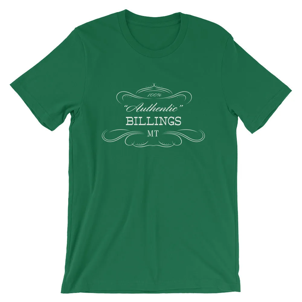 Billings MT Montana Short-Sleeve Unisex Tee Shirt Authentic