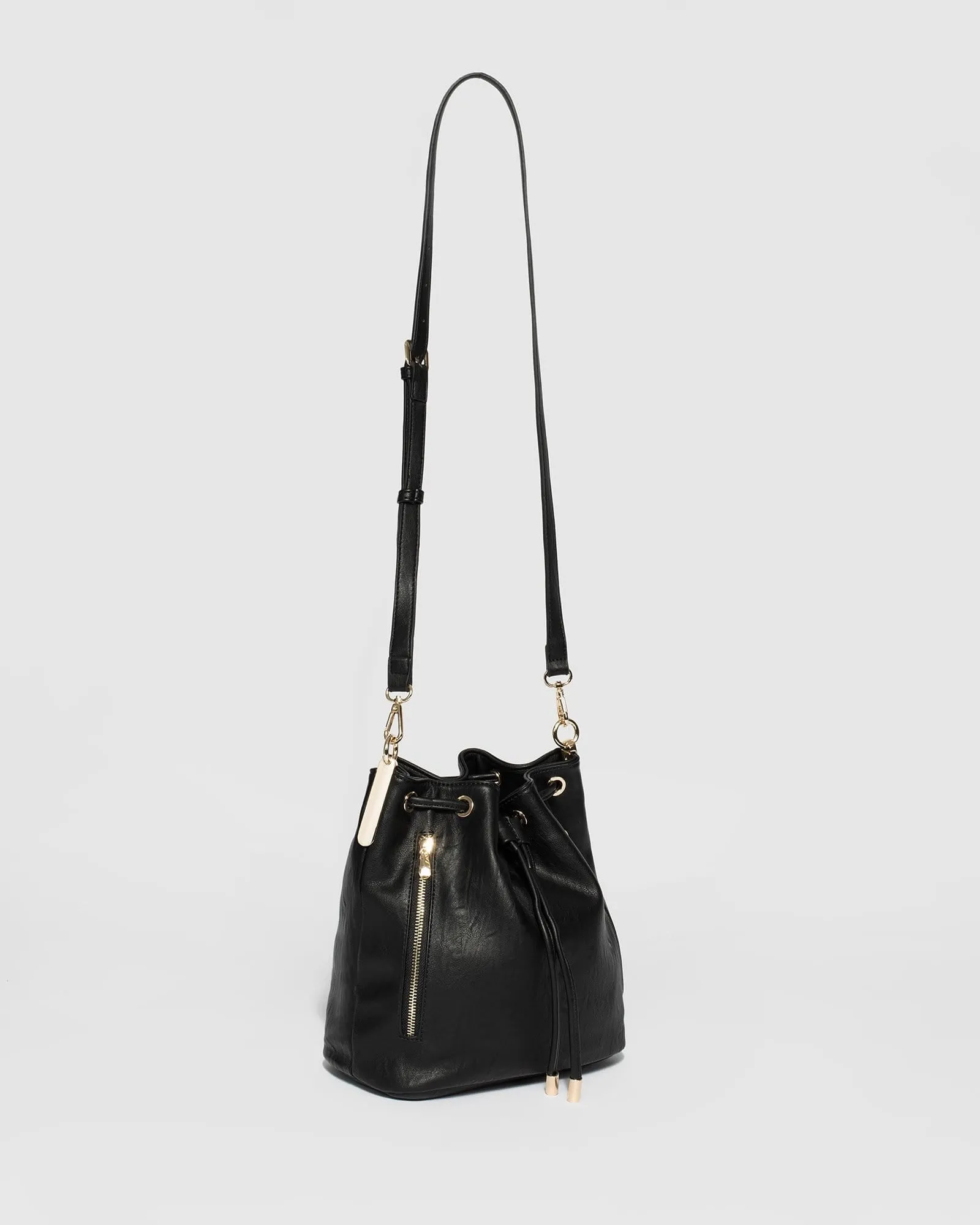 Black And Gold Giselle Bucket Bag