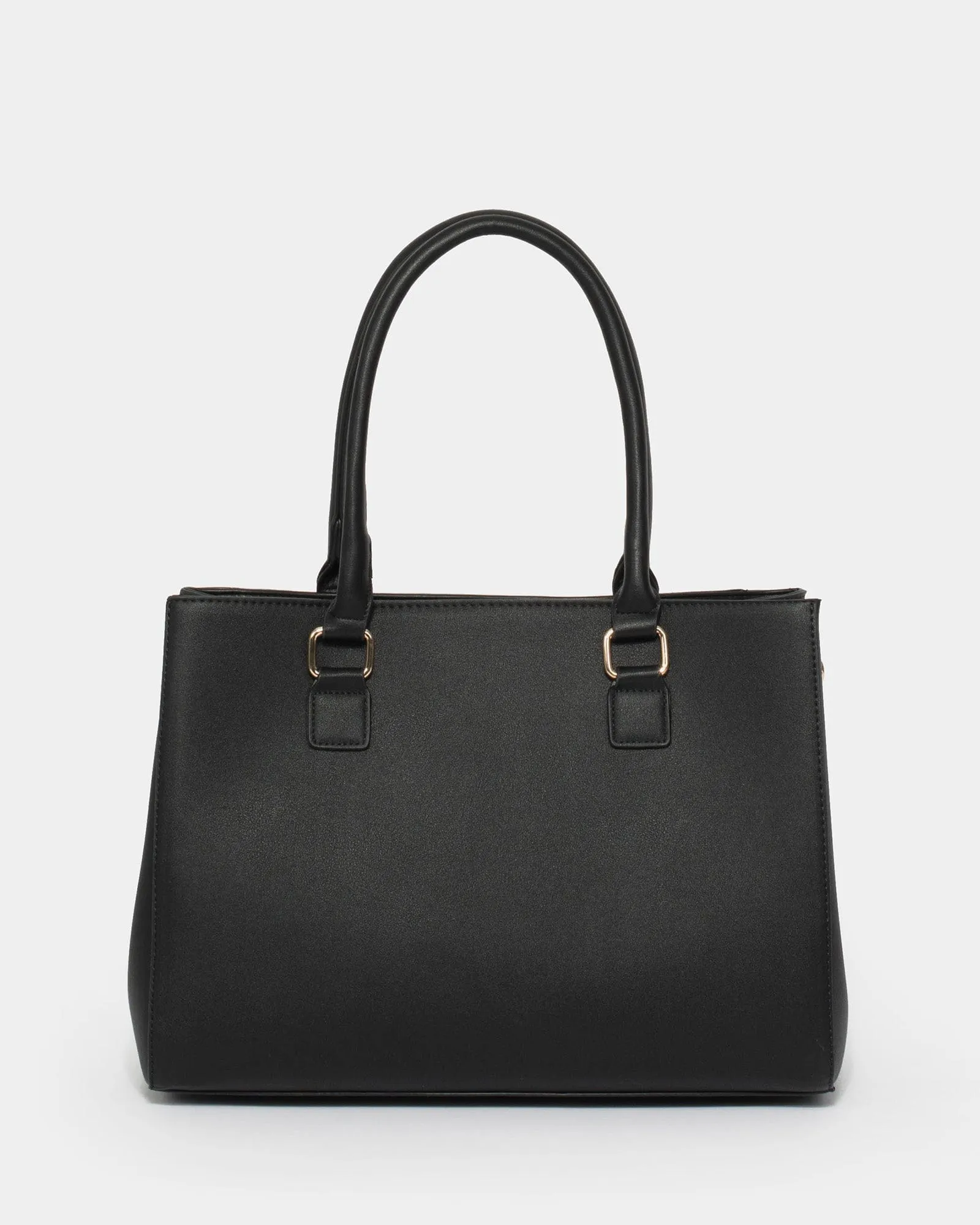 Black Demi Panel Tote Bag