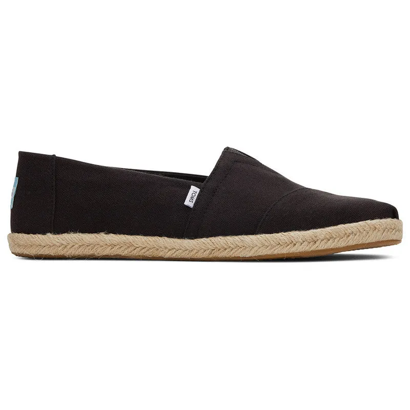 Black Vegan Canvas Espadrilles