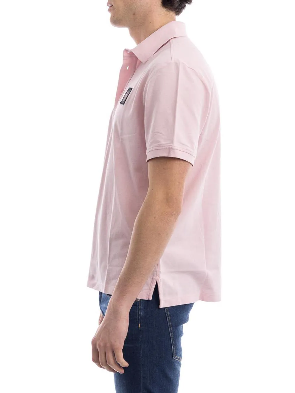 Blue Men's Polo Shirt Light Pink