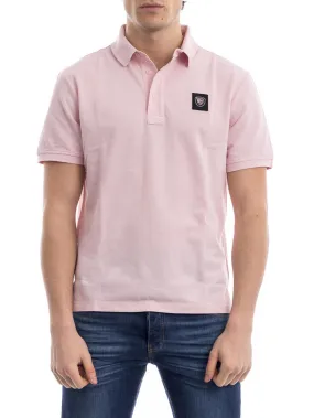 Blue Men's Polo Shirt Light Pink