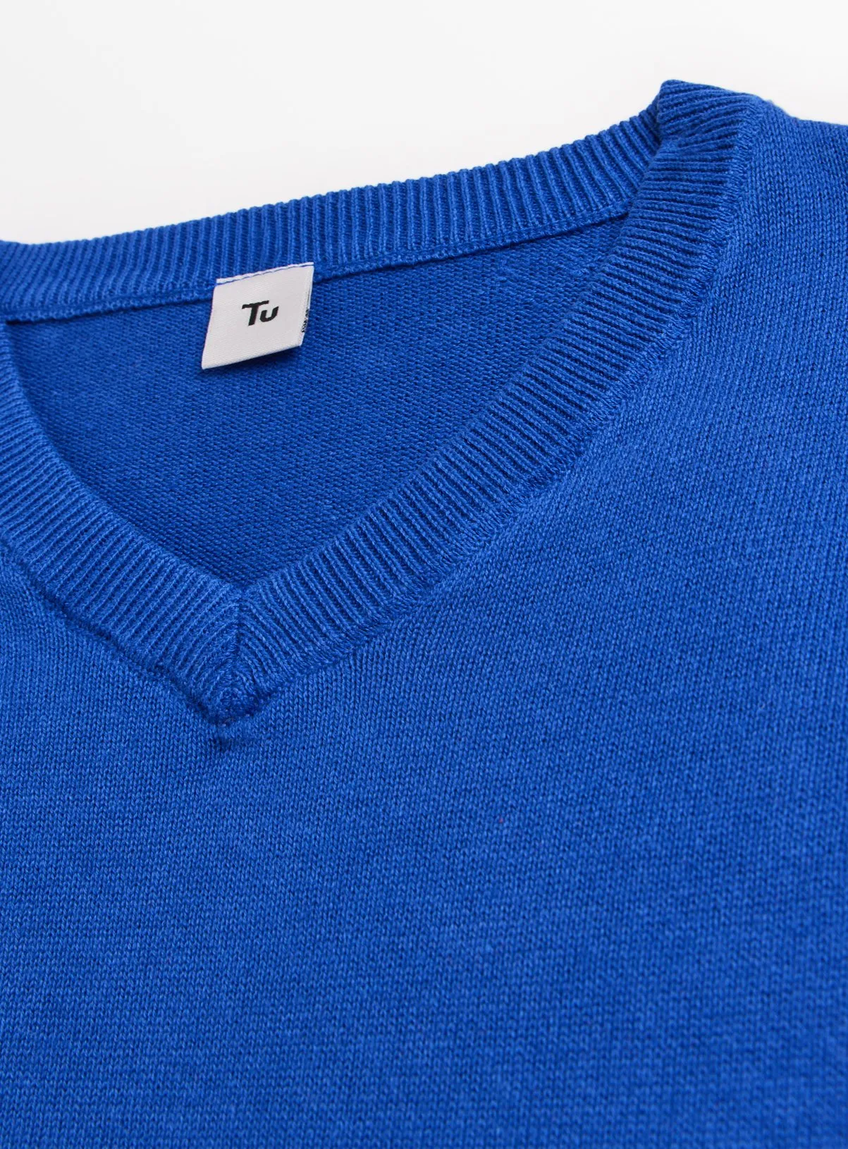 Blue Unisex V-Neck Jumpers 2 Pack for 9-Year-Olds | Schoolwear | Tu