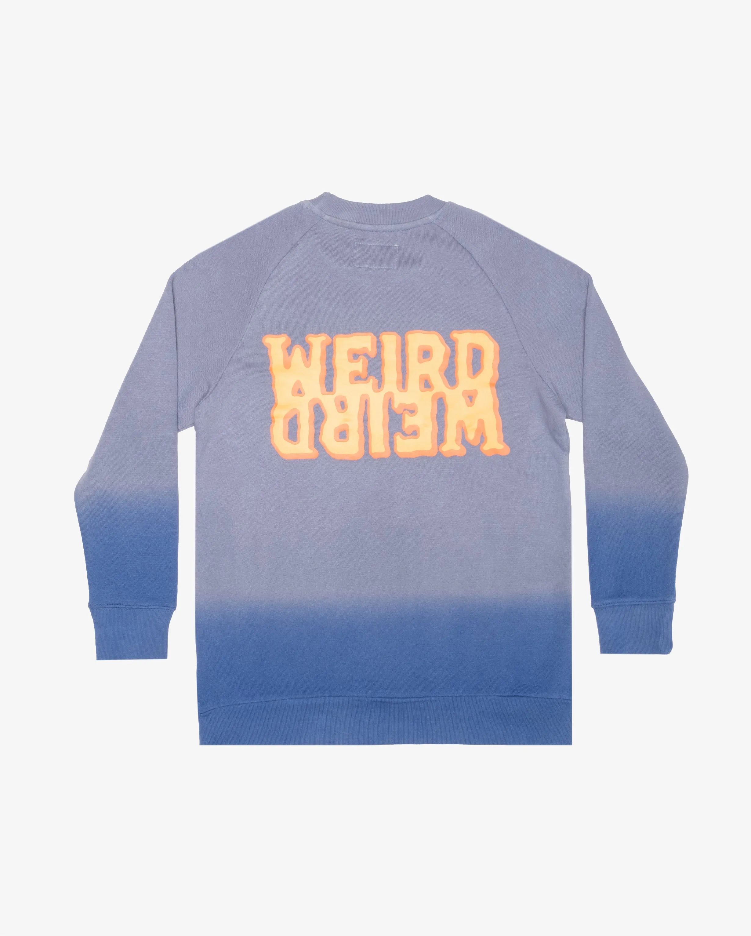 Blue Dip Dye Raglan Crew Neck Sweater by BOB