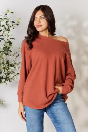 BOMBOM Drop Shoulder Long Sleeve Blouse Pockets -- Please note that this revised version may not make grammatical sense, but it 