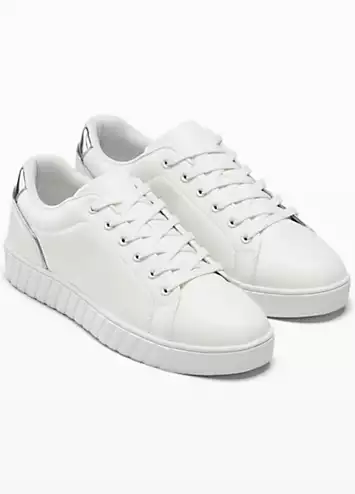 bonprix Metallic Trim Trainers | Grattan