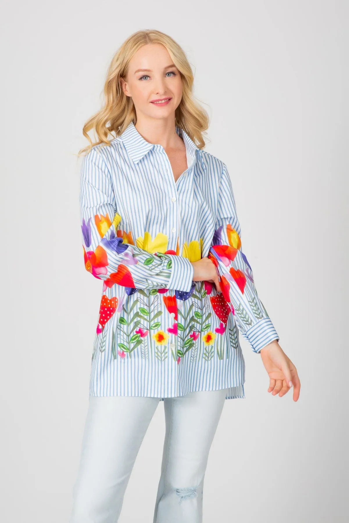 Bright Blooms Big Shirt