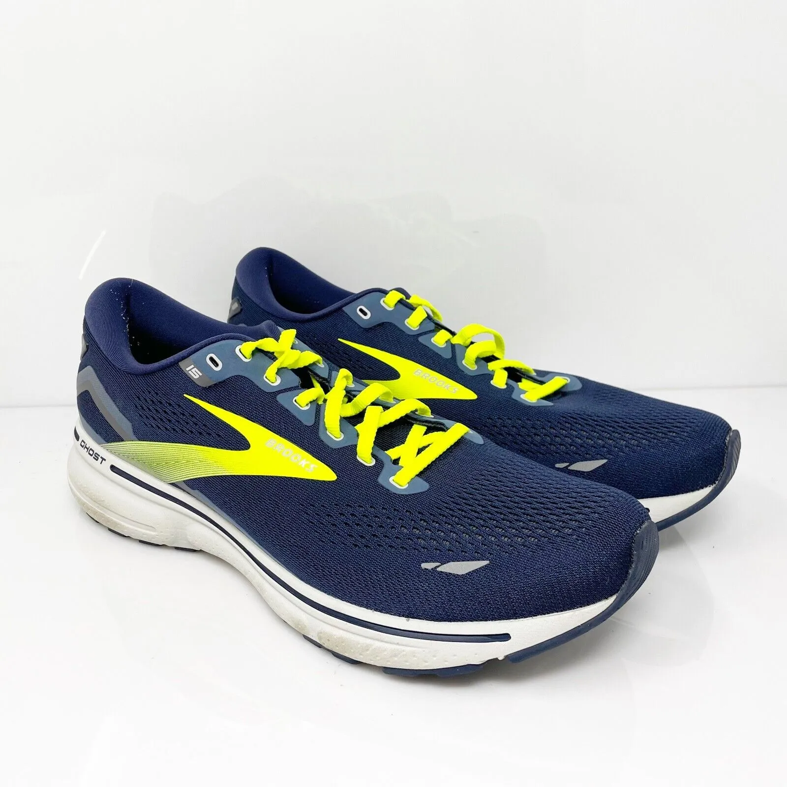 Brooks Mens Ghost 15 1103931D429 Blue Running Shoes Sneakers Size 12 D