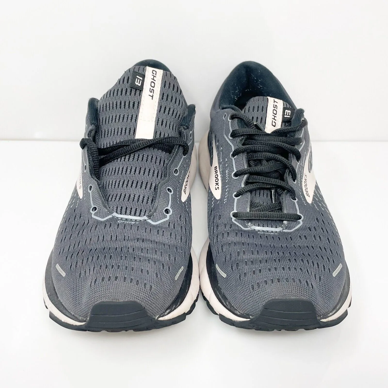 Brooks Womens Ghost 13 1203381B062 Gray Running Shoes Sneakers Size 8 B