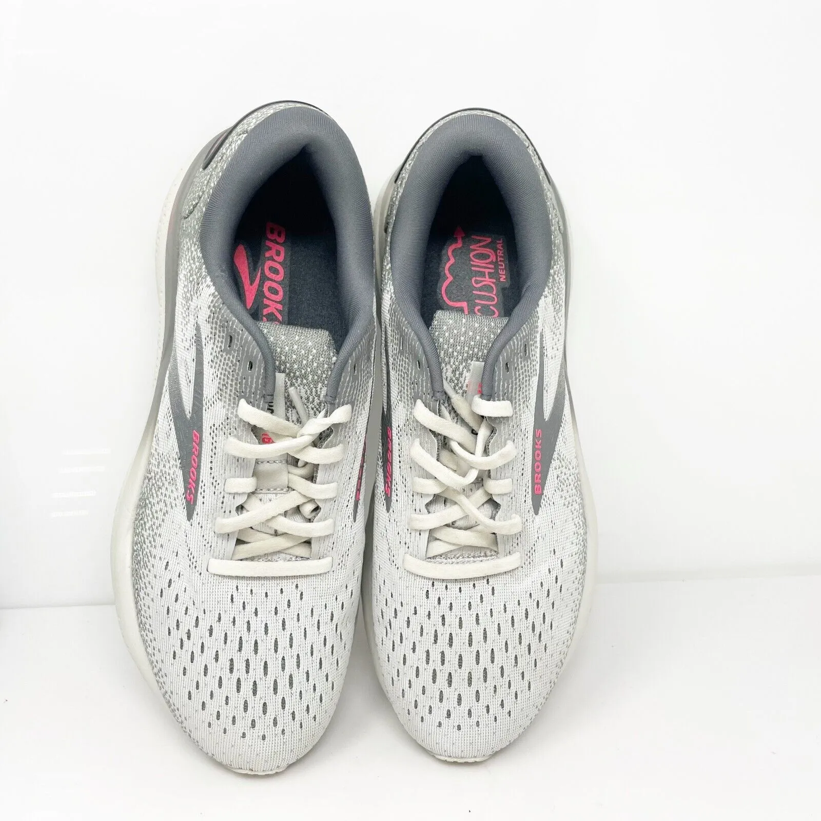 Brooks Womens Ghost 16 1204071B006 Gray Running Shoes Sneakers Size 9.5 B