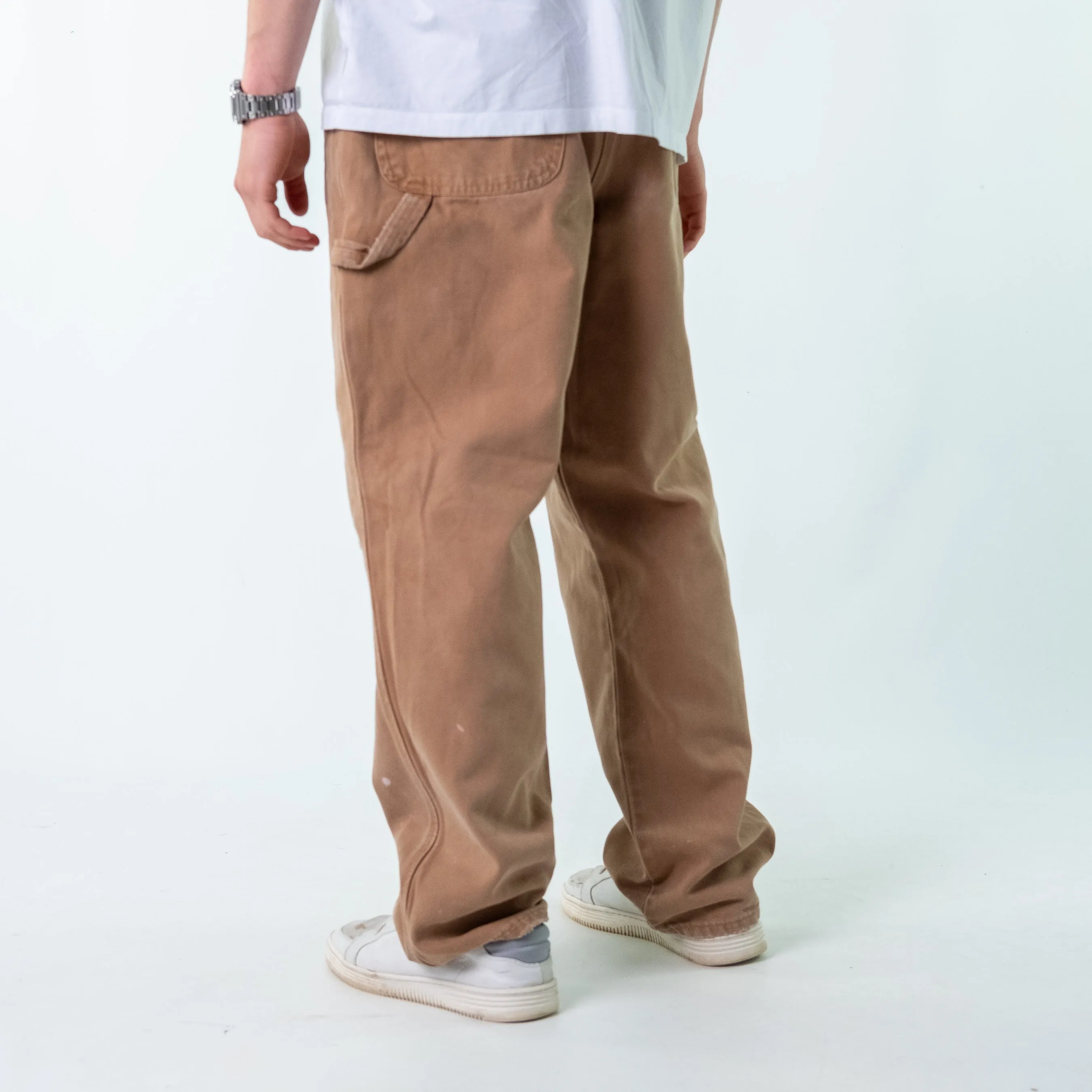 Brown 90s Dickies Denim Carpenter Jeans Baggy Pants (38x32)