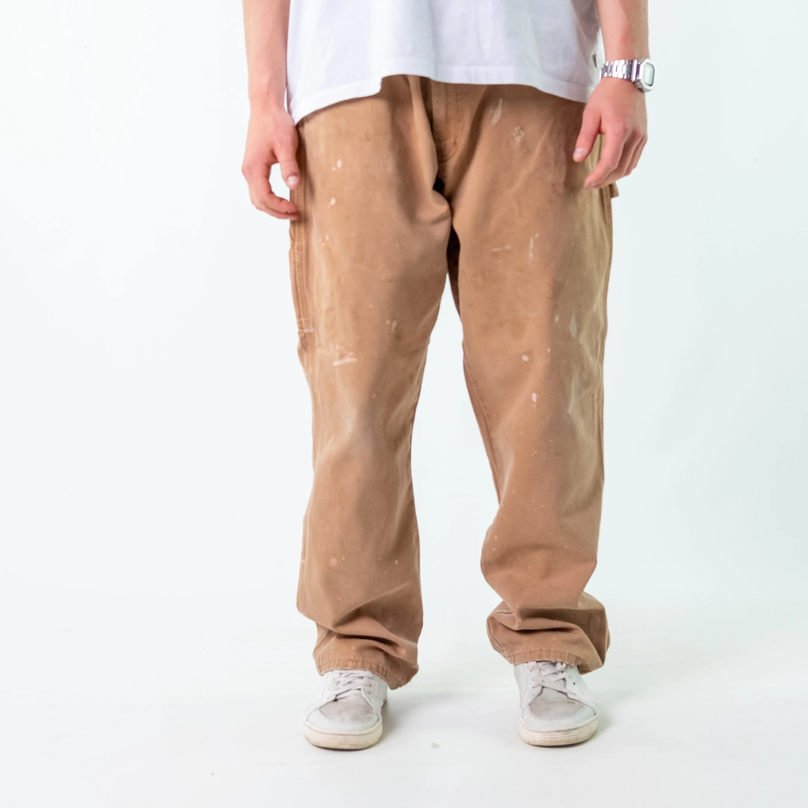 Brown 90s Dickies Denim Carpenter Jeans Baggy Pants (38x32)