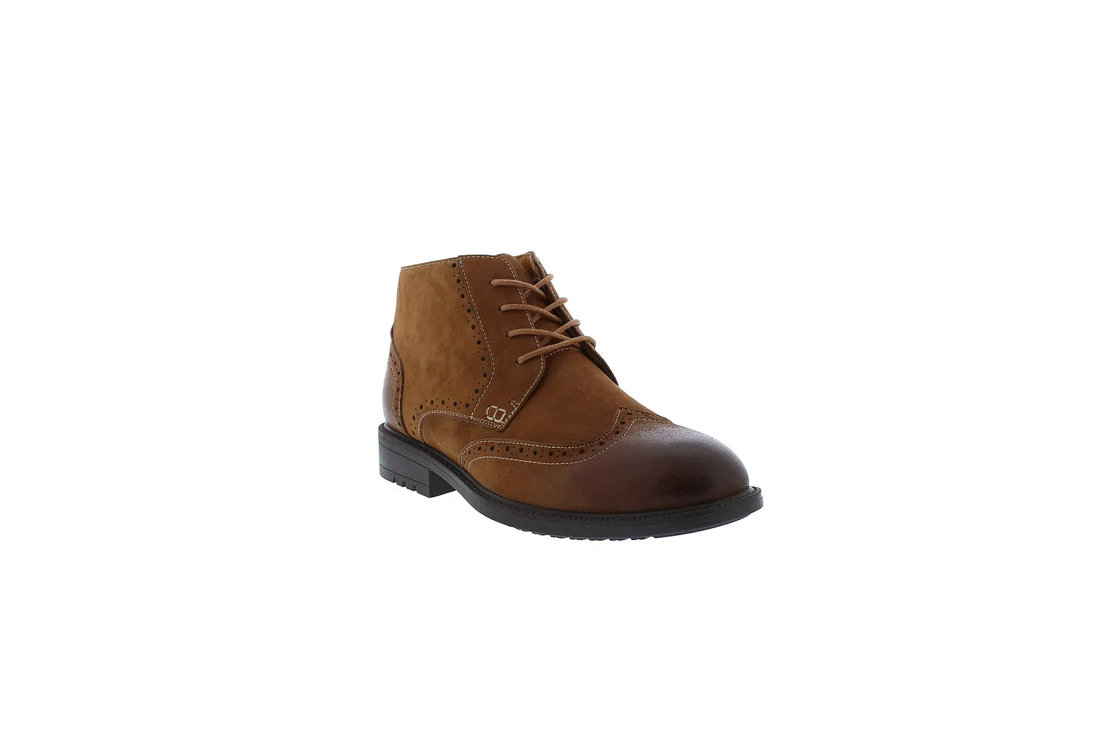 Brown Leather Lace Up Chukkas Boots for Men from English Laundry